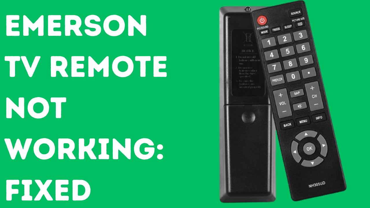 Emerson TV Remote Not Working: FIXED (2024)